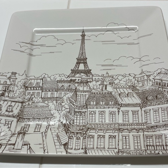 Parisian Sketch Square Plate - Picture 2 of 3